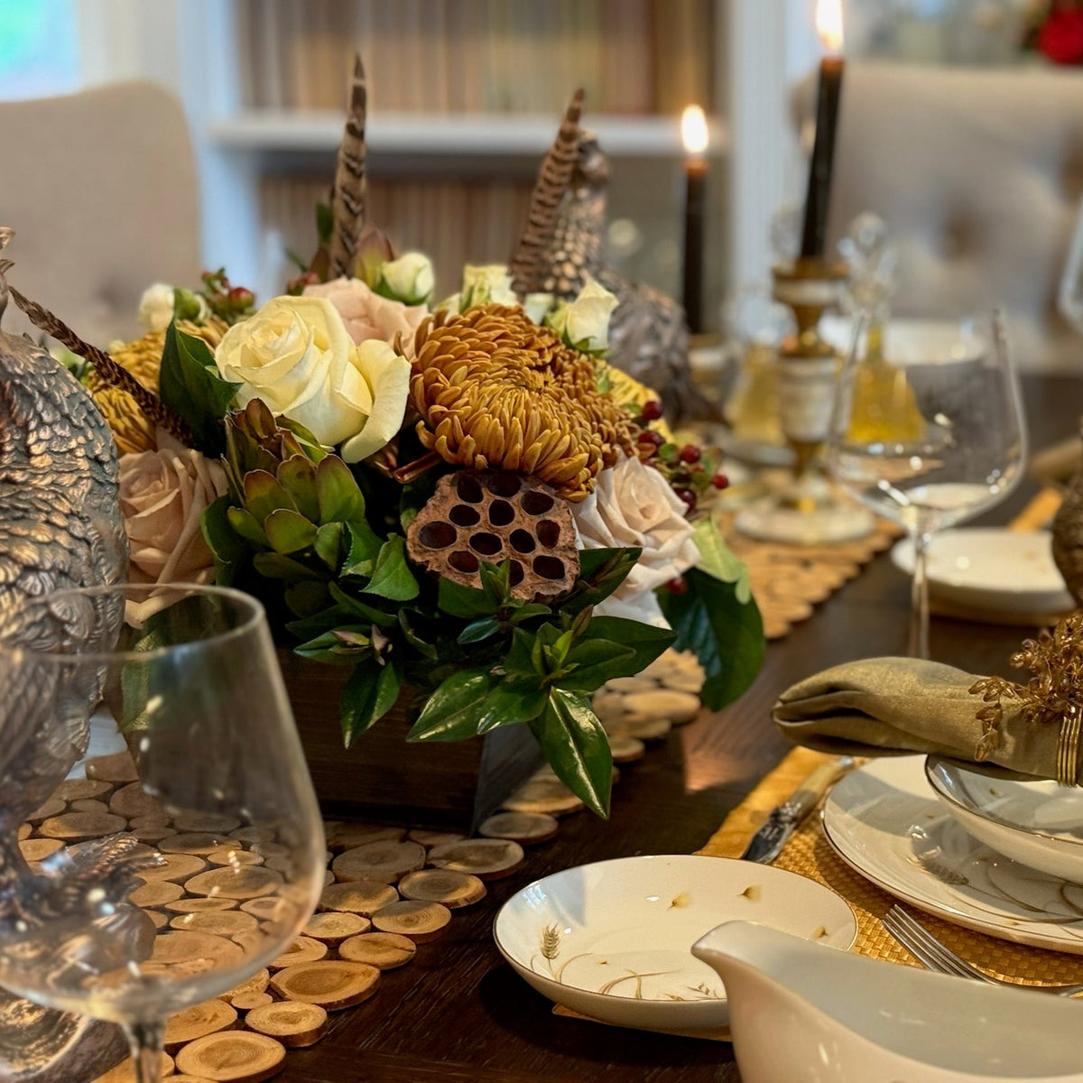 Fox Hunt | Thanksgiving Table Arrangement
