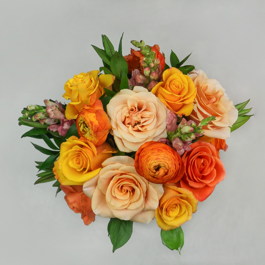 Orange Monochromatic Handheld Bouquet